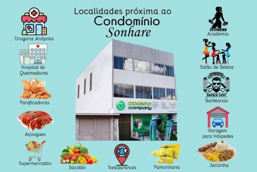 102-FLAT-Espaço,conforto.È disso que você precisa! Anápolis Exterior foto